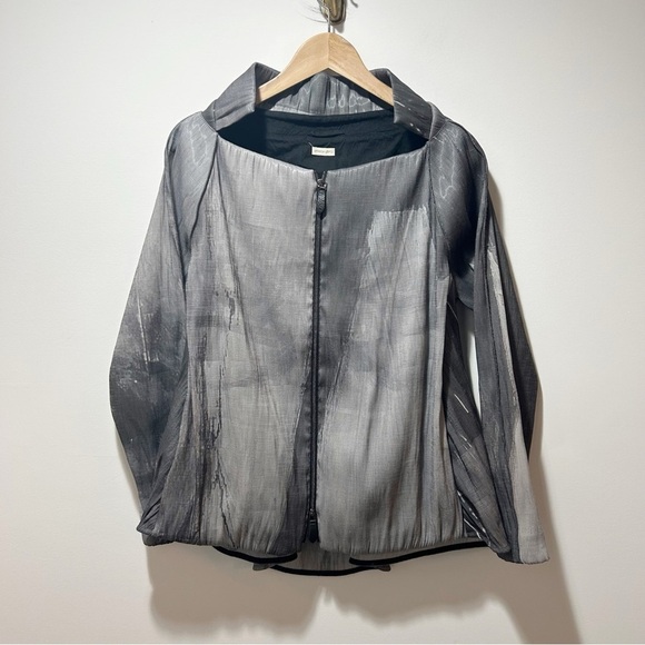 Annette Gortz Germany Dixi Jacket Size 42 Size Large Gray Color Check Minimalism - Picture 6 of 16